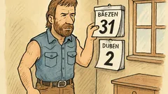 Vtip: Kalendář Chucka Norrise po 31. březnu...