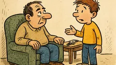 Vtip: Syn říká otci – půjč mi hodinky