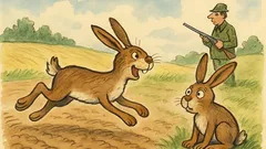 Vtip: Běhá zajíc po poli a volá...