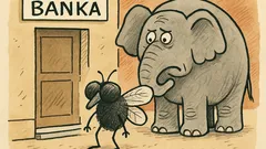 Vtip: Slon a moucha chtějí vyloupit banku