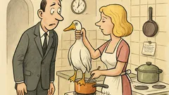 Vtip: Novomanžel se ptá blondýnky proč drží husu