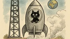 Vtip: Víte, proč neposílají kočku do vesmíru?