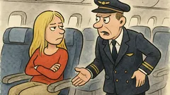 Vtip: Sedne si blondýna v letadle...