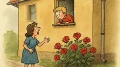 Vtip: Péťa se vykloní z okna ve druhém patře