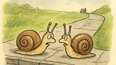 Vtip: Baví se dva šneci u plotu...