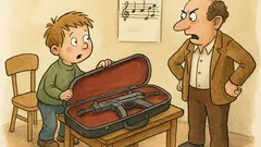 Vtip: Přijde Pepíček do hudební školy...