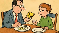 Vtip: Tatínek podává Pepíčkovi sýr...