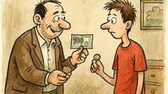 Vtip: Otec říká synovi: v levé ruce...