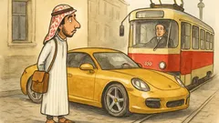 Vtip: Syn arabského šejka studuje v Čechách...