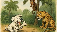 Vtip: Ztratil se pejsek v džungli...