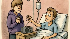 Vtip: Justin Bieber zpívá, chlapec se probudí...