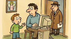 Vtip: Pepíček se ptá tatínka na Ježíška