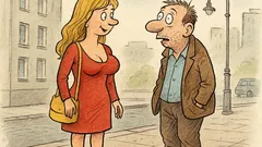 Vtip: Chlapík kouká na pěkně vyvinutou slečnu