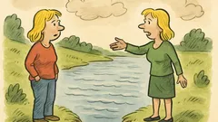 Vtip: Stojí dvě blondýny u jezera...