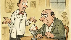 Vtip: Pane vrchní, co dělá v mé zmrzlině...