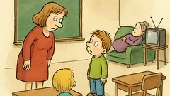 Vtip: Pepíček přijde do školy a ptá se...