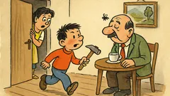 Vtip: Pepíčku, kam jdeš s tím kladivem?