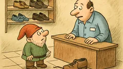 Vtip: Trpaslík v obchodě s botami...