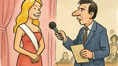 Vtip: Blondýnka v soutěži krásy odpovídá...