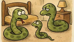 Vtip: Malý had se ptá tatínka, jsme jedovatí?