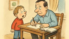 Vtip: Říká Pepíček tátovi: „Tati, paní učitelka…“