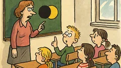 Vtip: Paní učitelka říká dětem o zatmění...